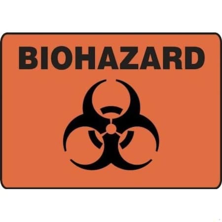 Accuform SAFETY SIGN BIOHAZARD 10 in  X 14 in MBHZ530XT